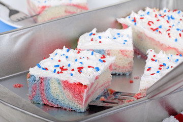 Red White and Blue Cake