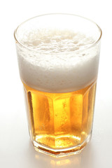 Glass of fresh beer