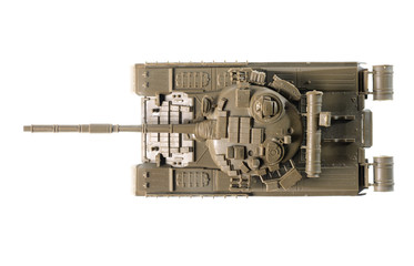 scale model of soviet T-80 tank