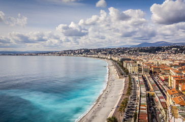 Obraz premium Promenade des Anglais in Nice, France