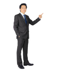 Asian business man on white.
