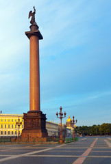 Fototapeta na wymiar View of St. Petersburg. The Alexander Column