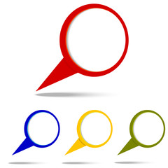 Set of  3D map pointers