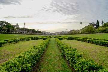 Lisbon viewed from Eduardo VII Park