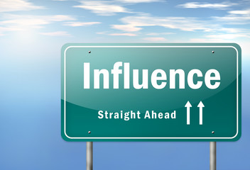 Highway Signpost "Influence"