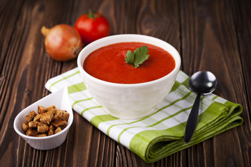 Red tomato soup