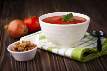 Red tomato soup
