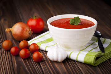 Red tomato soup