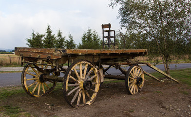 Fototapeta na wymiar Old Farm Wagon