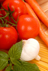 Ingredients for spaghetti