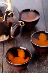 cup of tea and teapot