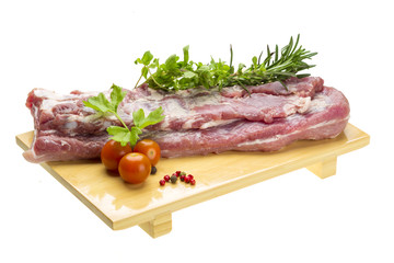 Raw pork meat