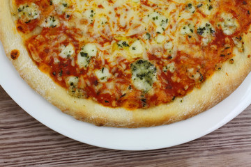 Margherita pizza, close up