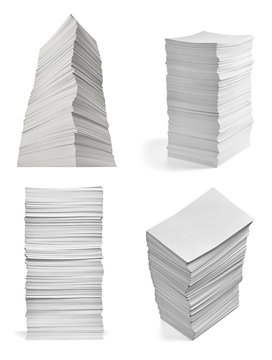 stack of papers with curl documents office business