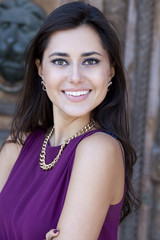 Happy young woman. Outdoor portrait