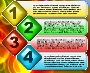 Very bright infographics template. Vector illustration.