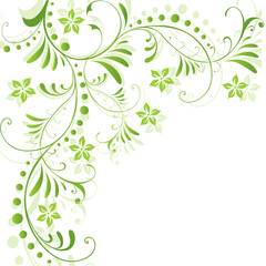 abstrakt, floral, flora, hintergrund, deko, frühling, vektor 