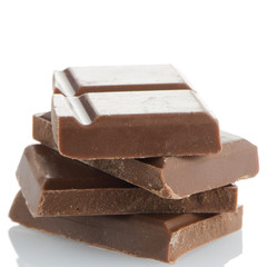 Closeup detail of chocolate parts