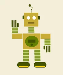 Poster vintage robot © jdoms