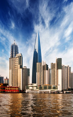 Fototapeta na wymiar Beautiful Shanghai skyline