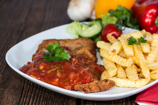 Schnitzel with Sauce