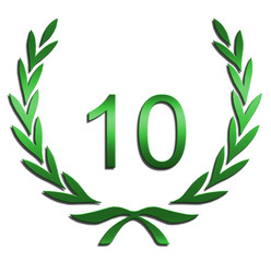 Lorbeerkranz 10 Jahre