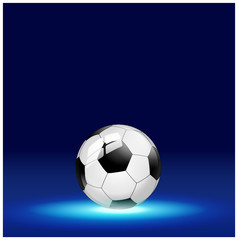Fototapeta na wymiar Fußball Hintergrund blau