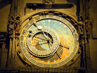 Fototapeta na wymiar antyczny zegar astronomiczny