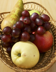 Harvest fruit in basket