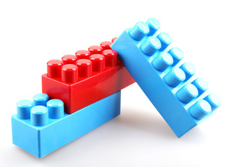 Fototapeta premium Plastic building blocks