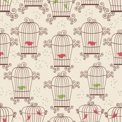 Acrylic prints Birds in cages Birds in cages