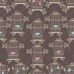 Birds in cages