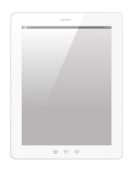 Tablette tactile blanche