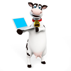 3d rendered toon character - funny cow