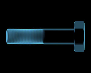 Bolt (3D xray blue transparent)