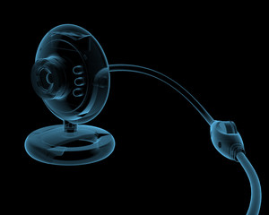Webcamera (3D xray blue transparent)