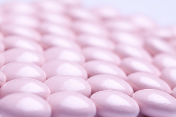 colored vitamin pills isolated on white 
