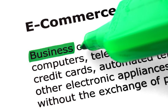 The word e-commerce
