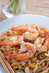 Pad Thai with shrimps