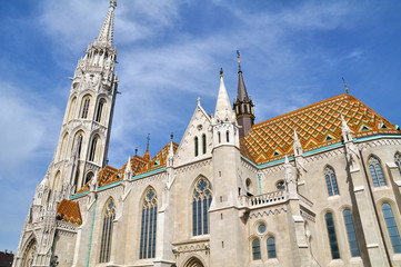 Fototapeta na wymiar St Matthias Kathedrale w Budapeszcie, Ungarn