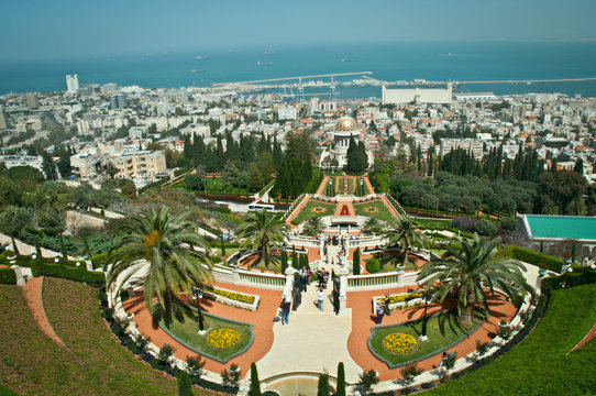 Bahai gardens, Haifa, Israel.