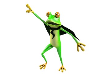 funny frog, crazy frog , super frog , hero frog 