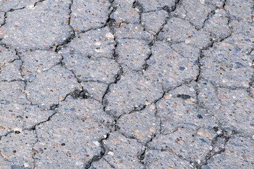 Cracked Asphalt Road