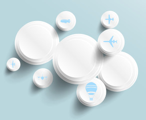 Vector abstract background circle. Web Design