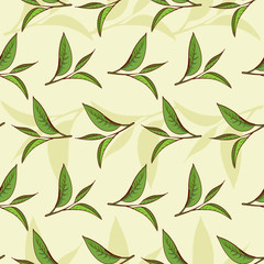 Tea leaves pattern