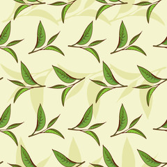Tea leaves pattern