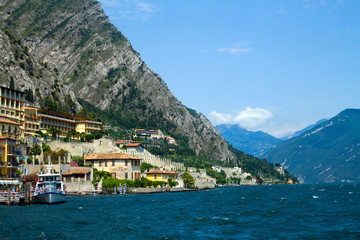 Limone on the shore of Lake Garda