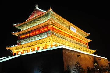 Fotobehang Drum Tower in Xian, China © bbbar