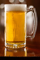 cold beer in a mug