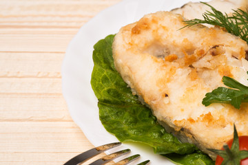 Fried fish - background